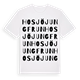 White t-shirt med Hosjöjungfrun ordlek t-shirt