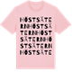 Pink Cotton t-shirt med Höstsätern ordlek t-shirt