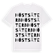 White t-shirt med Höstsätern ordlek t-shirt