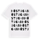 White t-shirt med Höstugan ordlek t-shirt