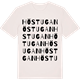Vintage White t-shirt med Höstugan ordlek t-shirt