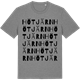 Mid Heather Gray t-shirt med Hötjärn ordlek t-shirt