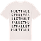 Vintage White t-shirt med Hultfallet ordlek t-shirt