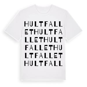 Hultfallet ordlek t-shirt – ekologisk bomull t-shirt från Pinshirt