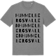 Mid Heather Gray t-shirt med Hummelbergsvallen ordlek t-shirt