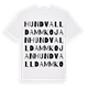 Hundvalldammkojan ordlek t-shirt