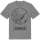 Mid Heather Gray t-shirt med Hushagen t-shirt