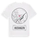 White t-shirt med Hushagen t-shirt