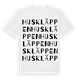 Huskläppen ordlek t-shirt