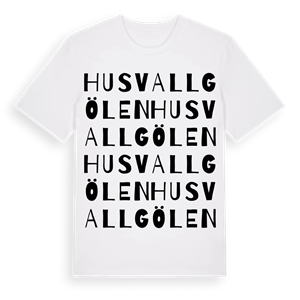 Husvallgölen ordlek t-shirt – ekologisk bomull t-shirt från Pinshirt