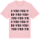Pink Cotton t-shirt med Hyn ordlek t-shirt