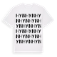 White t-shirt med Hyn ordlek t-shirt