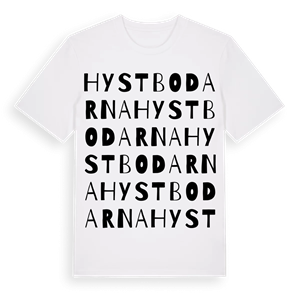 Hystbodarna ordlek t-shirt – ekologisk bomull t-shirt från Pinshirt