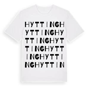 Hytting ordlek t-shirt – ekologisk bomull t-shirt från Pinshirt