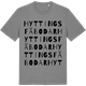 Mid Heather Gray t-shirt med Hyttings fäbodar ordlek t-shirt