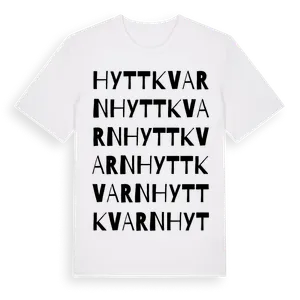 Hyttkvarn ordlek t-shirt – ekologisk bomull t-shirt från Pinshirt