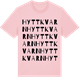 Pink Cotton t-shirt med Hyttkvarn ordlek t-shirt