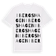 White t-shirt med Ibergshagen ordlek t-shirt