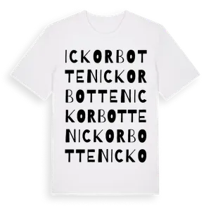 Ickorbotten ordlek t-shirt – ekologisk bomull t-shirt från Pinshirt