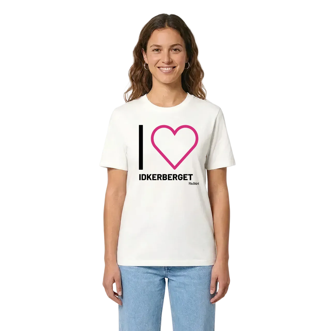 Jag älskar Idkerberget t-shirt stort tryck i miljö