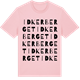 Pink Cotton t-shirt med Idkerberget ordlek t-shirt