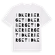 White t-shirt med Idkerberget ordlek t-shirt