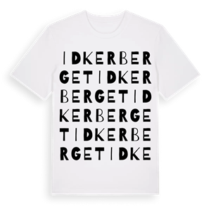 Idkerberget ordlek t-shirt – ekologisk bomull t-shirt från Pinshirt