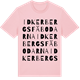 Pink Cotton t-shirt med Idkerbergsfäbodarna ordlek t-shirt