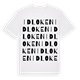 White t-shirt med Idloken ordlek t-shirt