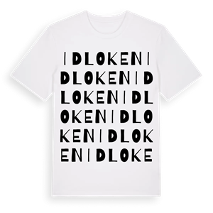 Idloken ordlek t-shirt – ekologisk bomull t-shirt från Pinshirt