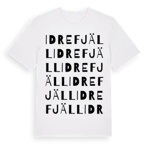 Idre Fjäll ordlek t-shirt – ekologisk bomull t-shirt från Pinshirt