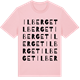 Pink Cotton t-shirt med Ilberget ordlek t-shirt