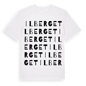 Ilberget ordlek t-shirt – ekologisk bomull t-shirt från Pinshirt