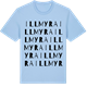 Blue Soul t-shirt med Illmyra ordlek t-shirt