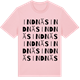Pink Cotton t-shirt med Indnäs ordlek t-shirt