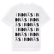 White t-shirt med Indnäs ordlek t-shirt