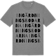 Mid Heather Gray t-shirt med Ingärdningsbodarna ordlek t-shirt