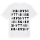White t-shirt med Ingarvshyttan ordlek t-shirt