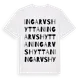 White t-shirt med Ingarvshyttan ordlek t-shirt
