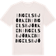 Vintage White t-shirt med Ingelsbjörken ordlek t-shirt