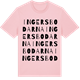 Pink Cotton t-shirt med Ingersbodarna ordlek t-shirt