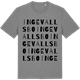Mid Heather Gray t-shirt med Ingevallsbo ordlek t-shirt