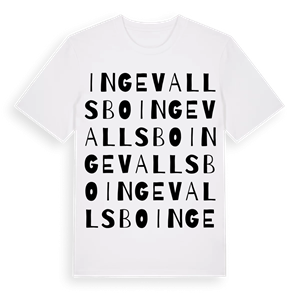 Ingevallsbo ordlek t-shirt – ekologisk bomull t-shirt från Pinshirt