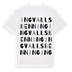 Ingvallsbenning ordlek t-shirt