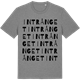Mid Heather Gray t-shirt med Intrånget ordlek t-shirt