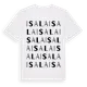 White t-shirt med Isala ordlek t-shirt