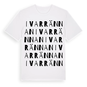 Ivarrännan ordlek t-shirt – ekologisk bomull t-shirt från Pinshirt