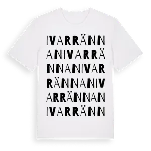 Ivarrännan ordlek t-shirt – ekologisk bomull t-shirt från Pinshirt
