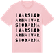 Pink Cotton t-shirt med Ivarsbodarna ordlek t-shirt