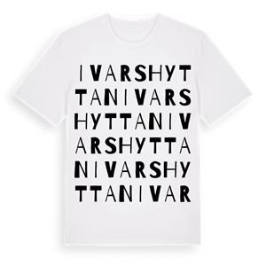 Ivarshyttan ordlek t-shirt – ekologisk bomull t-shirt från Pinshirt